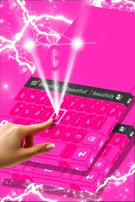 Pink Keyboard Personalization android App screenshot 2